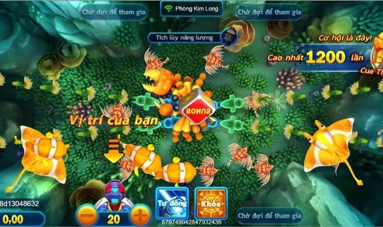 Giao diện chơi Bắn Cá Đại Dương U888