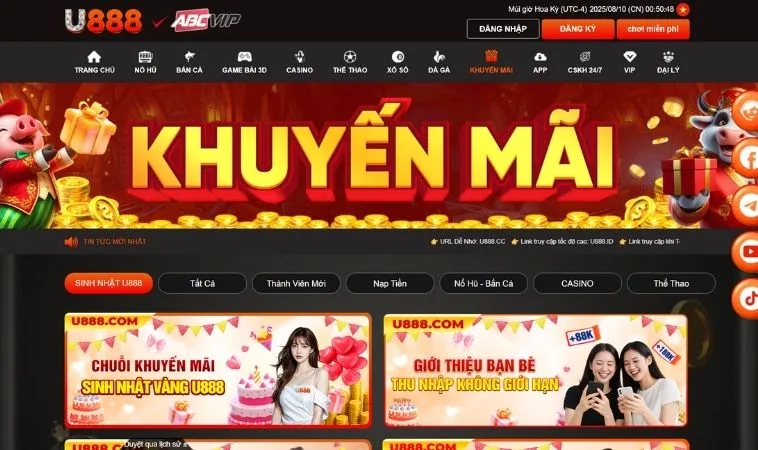 khuyến mãi U888
