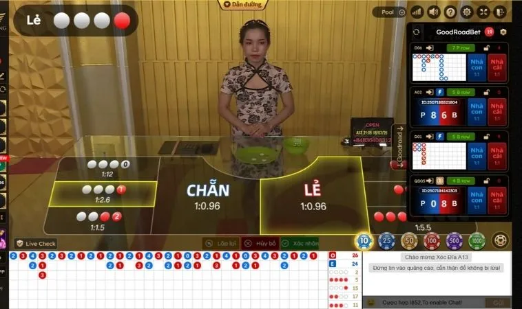 Bàn cược Xóc Đĩa U888